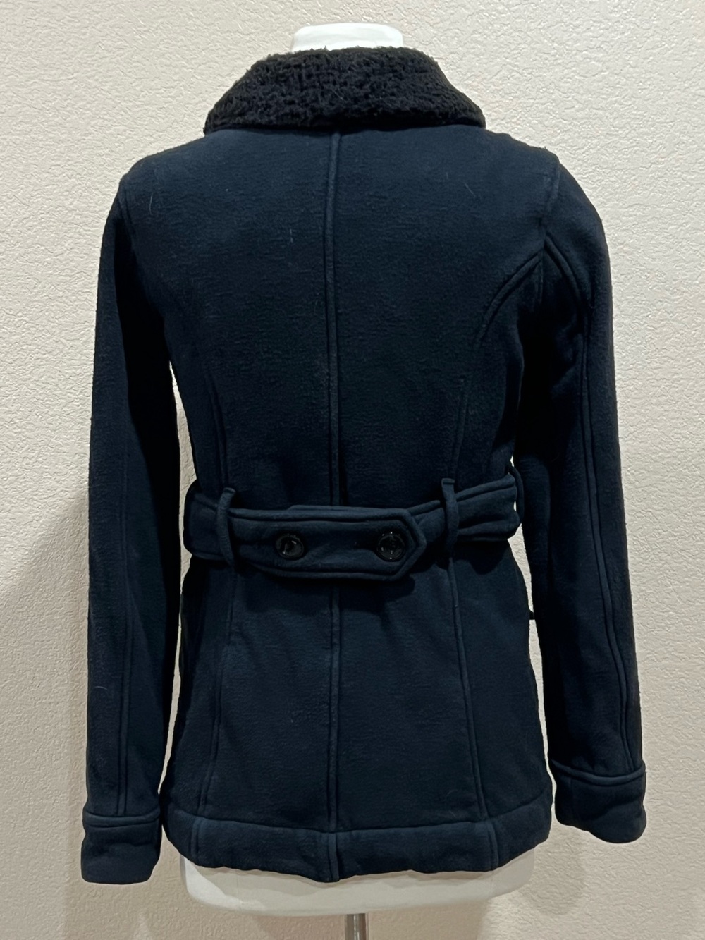 OBEY Black Fleece Peacoat Jacket Size Medium - Picture 4 of 11